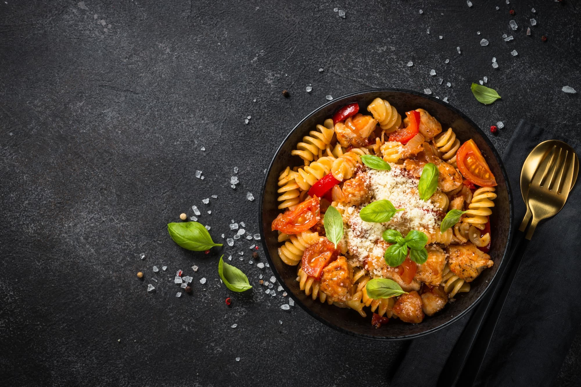 Pasta-Gericht aus der Küche
